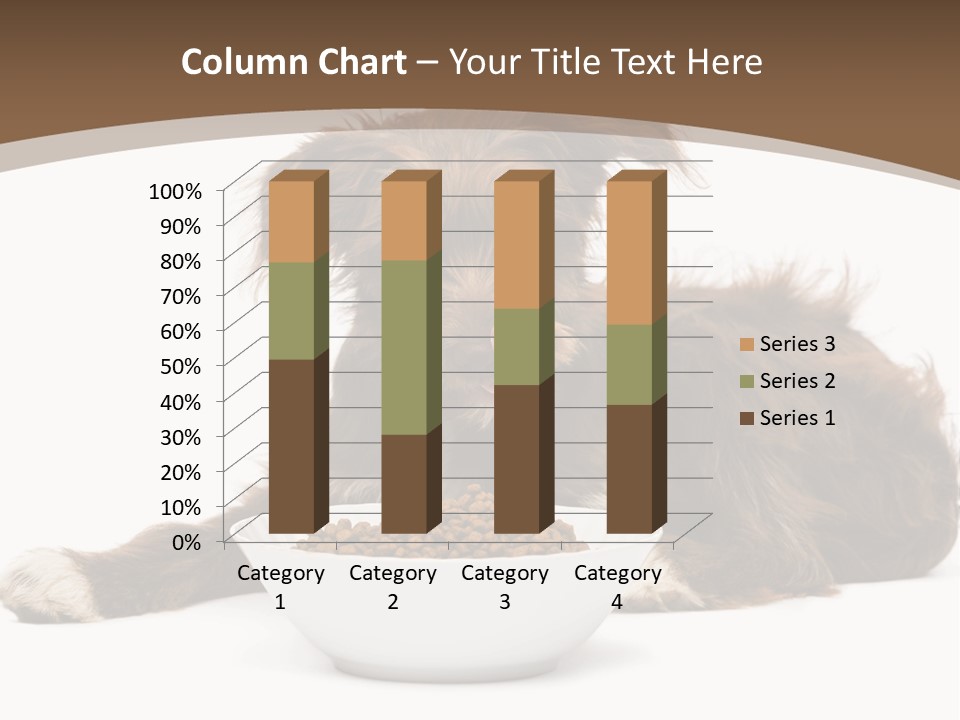 A Brown And White Dog Sitting Next To A Bowl Of Food PowerPoint Template