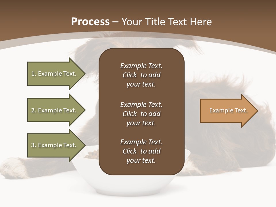 A Brown And White Dog Sitting Next To A Bowl Of Food PowerPoint Template