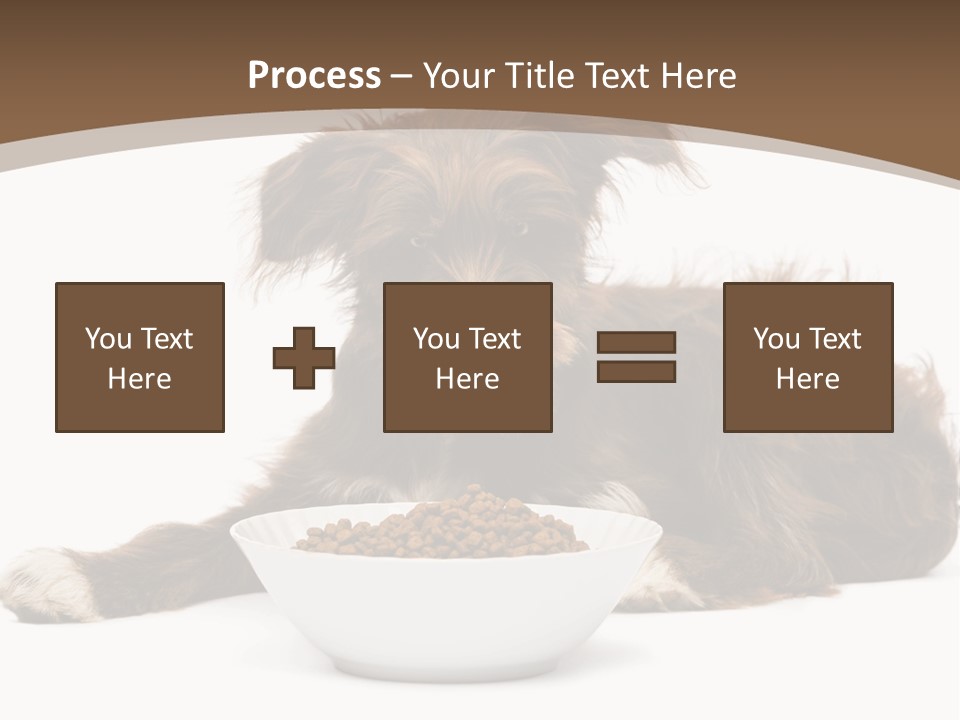 A Brown And White Dog Sitting Next To A Bowl Of Food PowerPoint Template