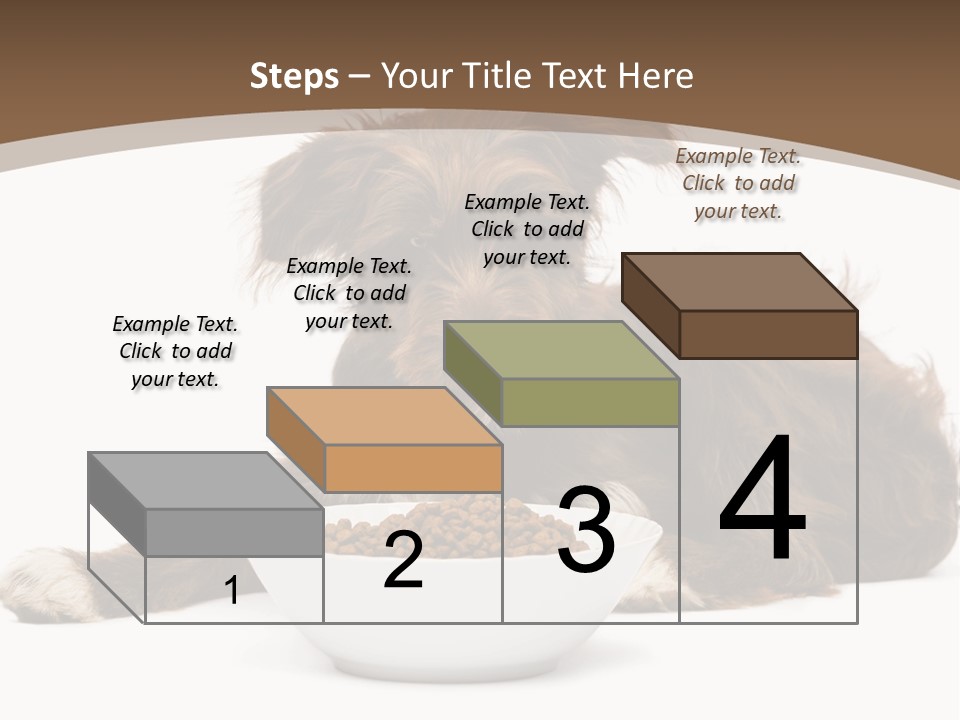 A Brown And White Dog Sitting Next To A Bowl Of Food PowerPoint Template