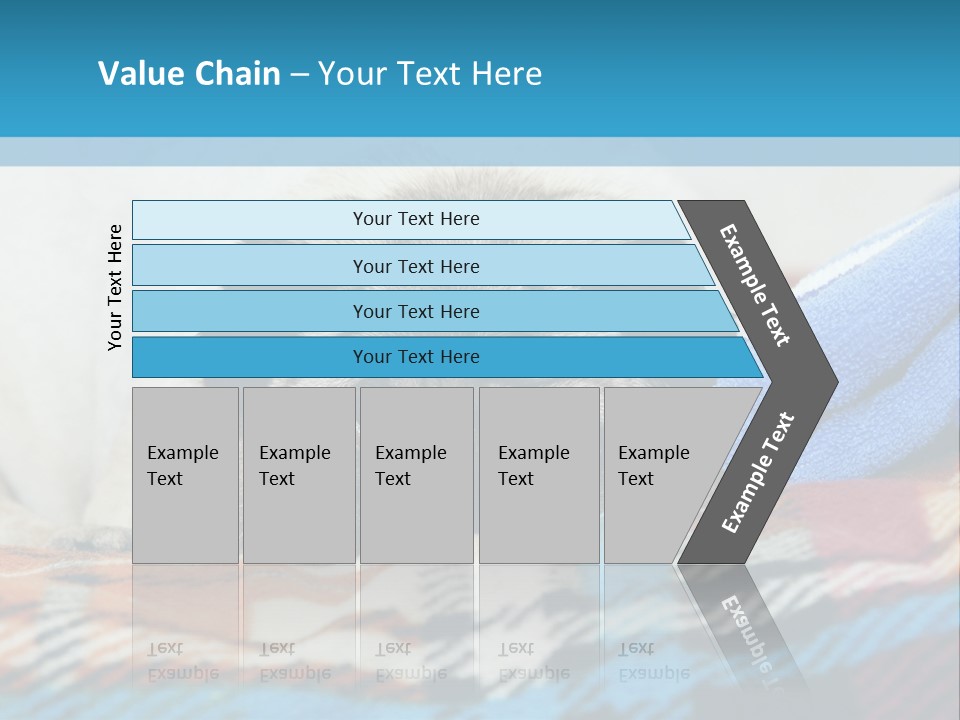 A Pug Dog Laying On A Blanket With A Blue Towel PowerPoint Template
