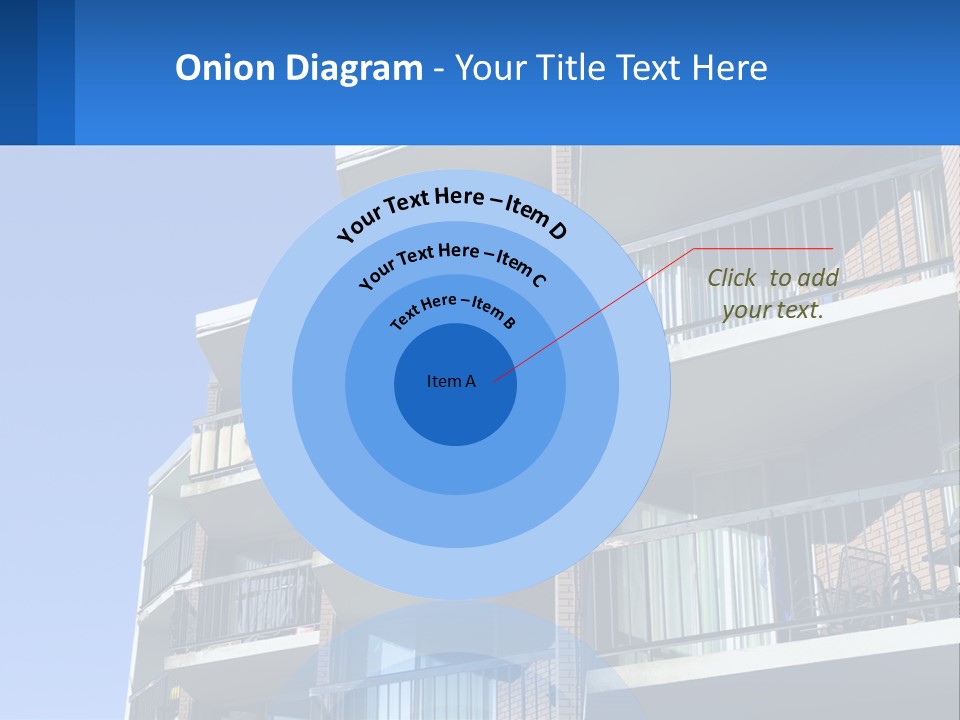 A Tall Building With Balconies And Balconies On The Balconies PowerPoint Template