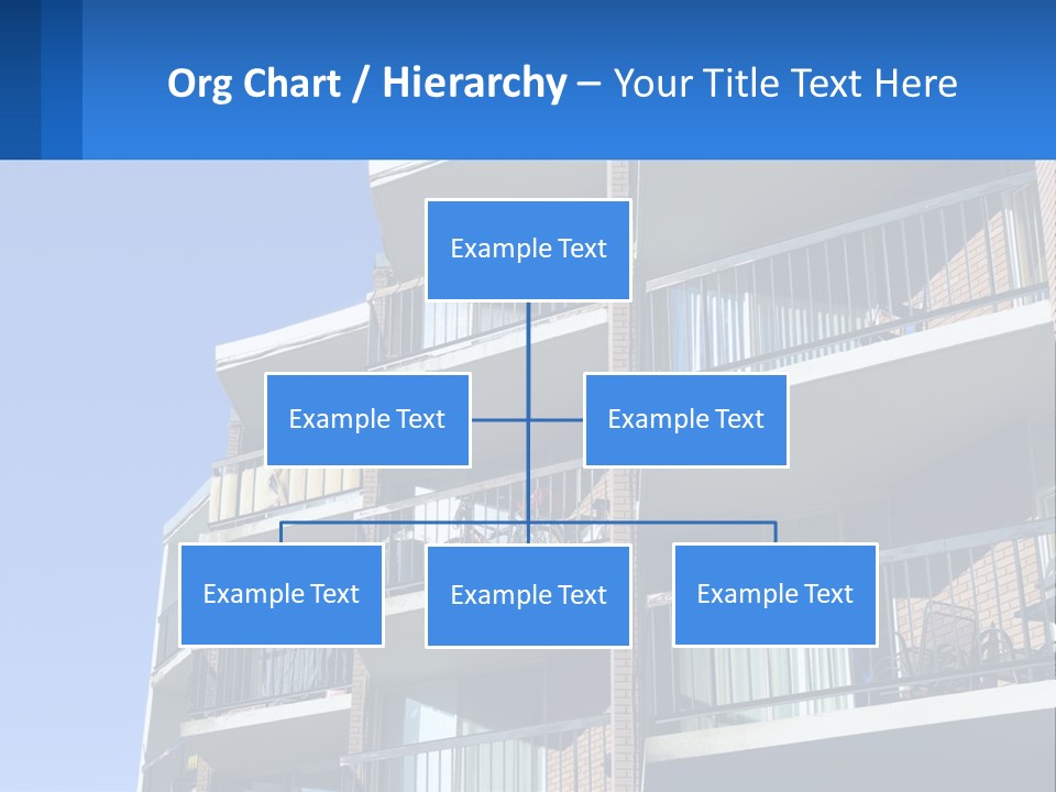 A Tall Building With Balconies And Balconies On The Balconies PowerPoint Template