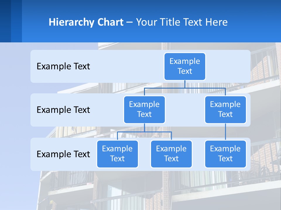 A Tall Building With Balconies And Balconies On The Balconies PowerPoint Template