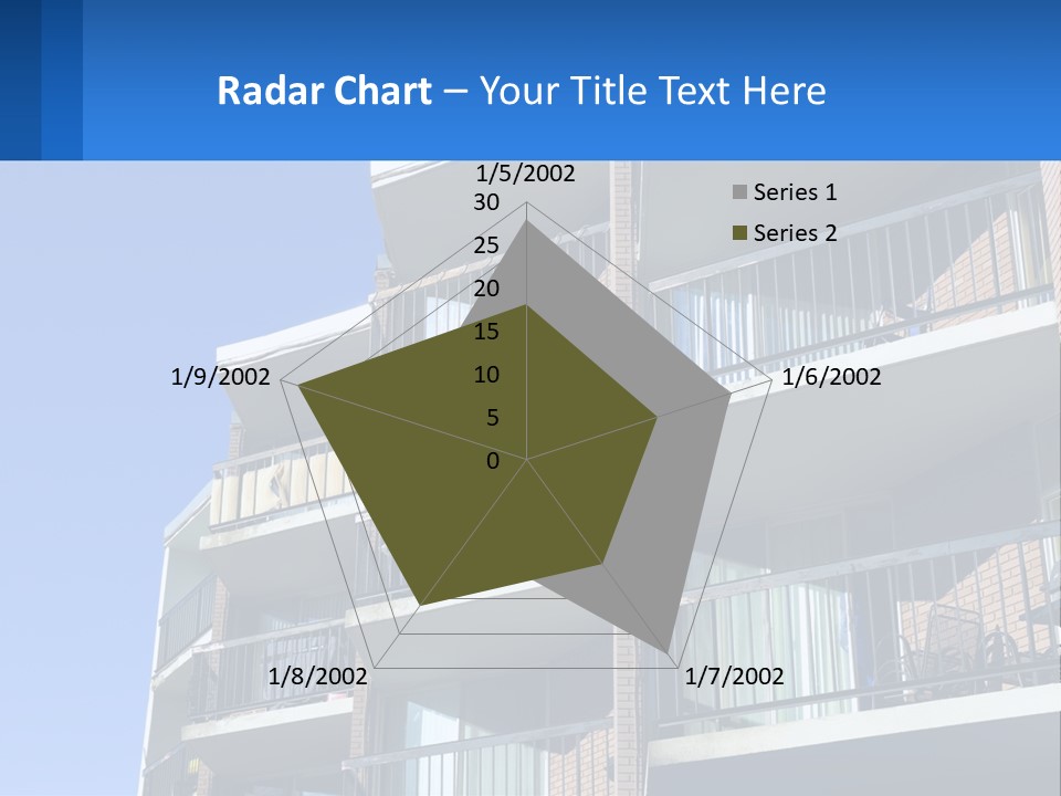 A Tall Building With Balconies And Balconies On The Balconies PowerPoint Template
