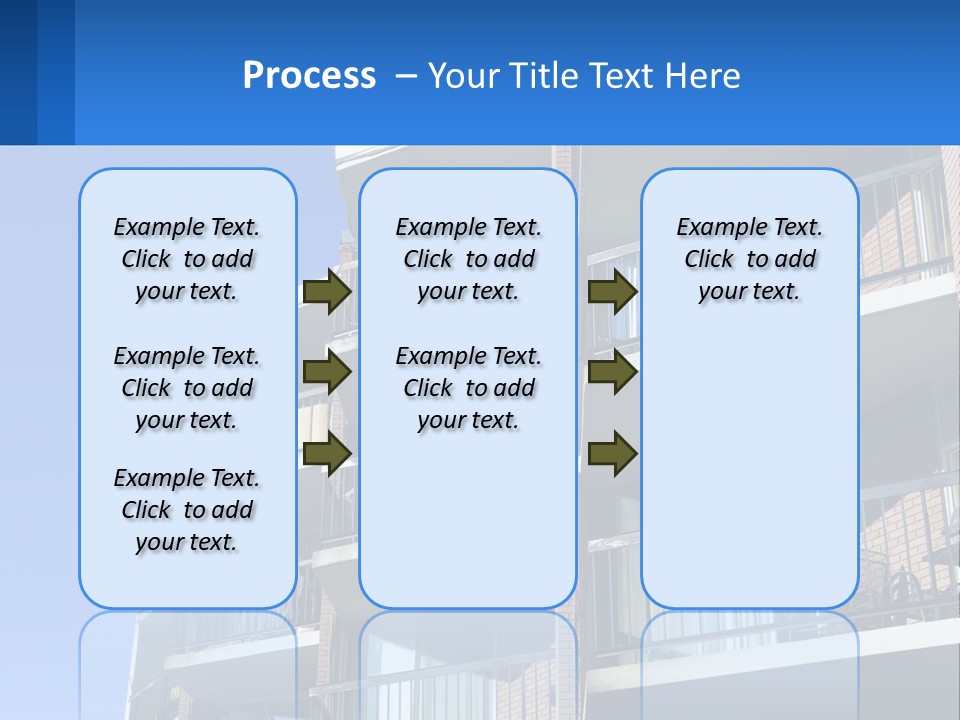A Tall Building With Balconies And Balconies On The Balconies PowerPoint Template