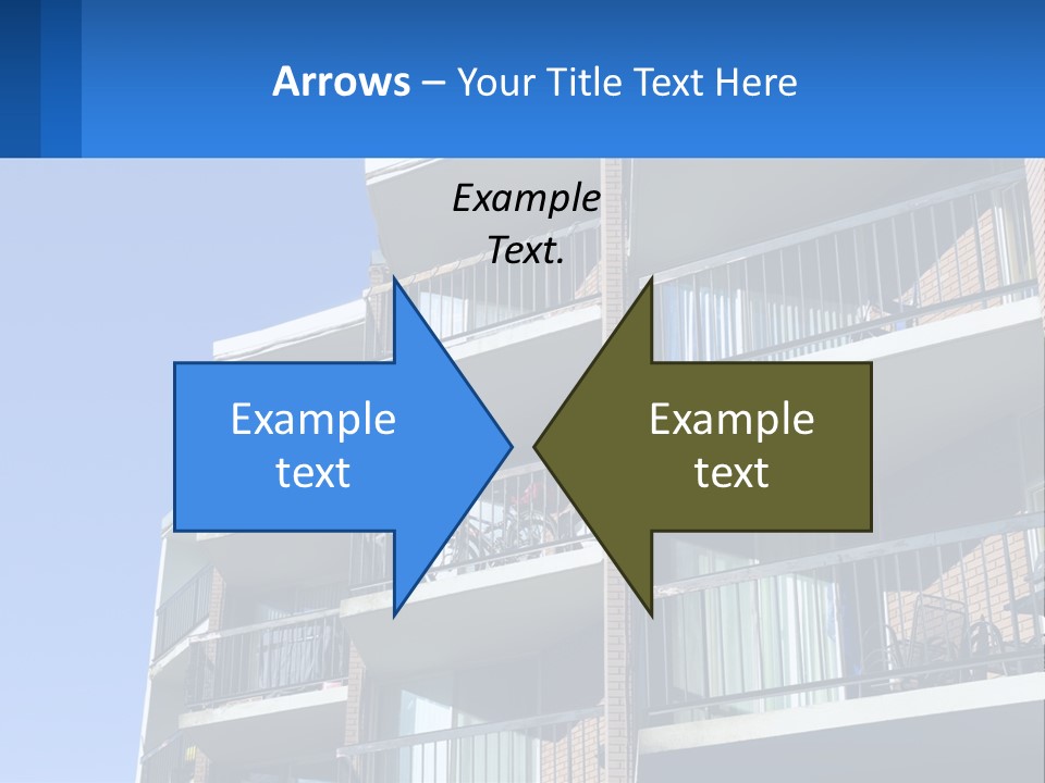 A Tall Building With Balconies And Balconies On The Balconies PowerPoint Template