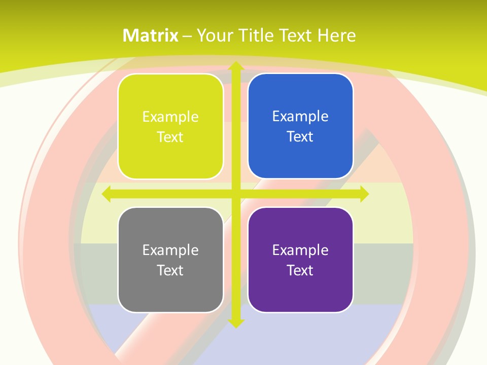A Red Stop Sign Sitting On Top Of A Green And Yellow Background PowerPoint Template
