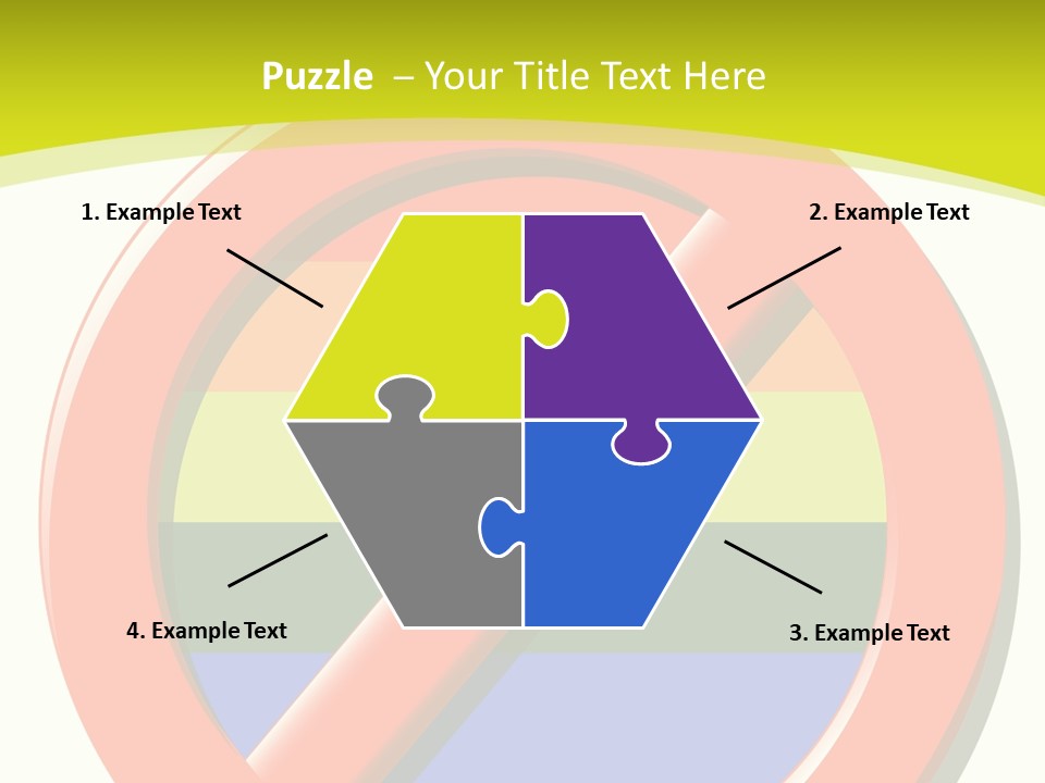 A Red Stop Sign Sitting On Top Of A Green And Yellow Background PowerPoint Template