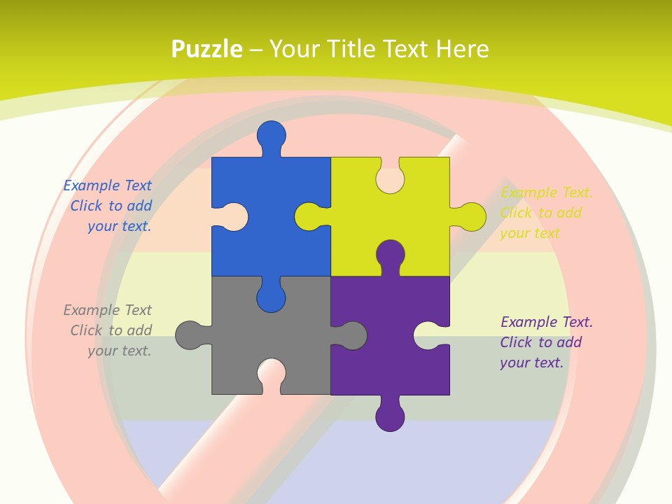 A Red Stop Sign Sitting On Top Of A Green And Yellow Background PowerPoint Template