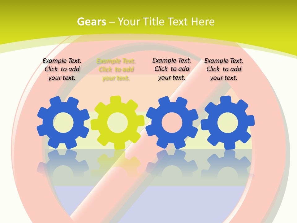 A Red Stop Sign Sitting On Top Of A Green And Yellow Background PowerPoint Template