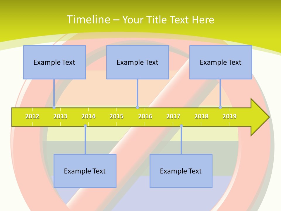 A Red Stop Sign Sitting On Top Of A Green And Yellow Background PowerPoint Template