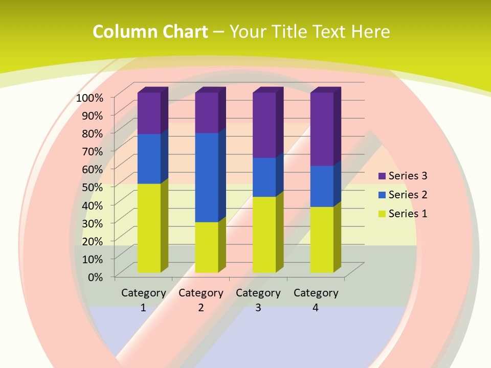 A Red Stop Sign Sitting On Top Of A Green And Yellow Background PowerPoint Template