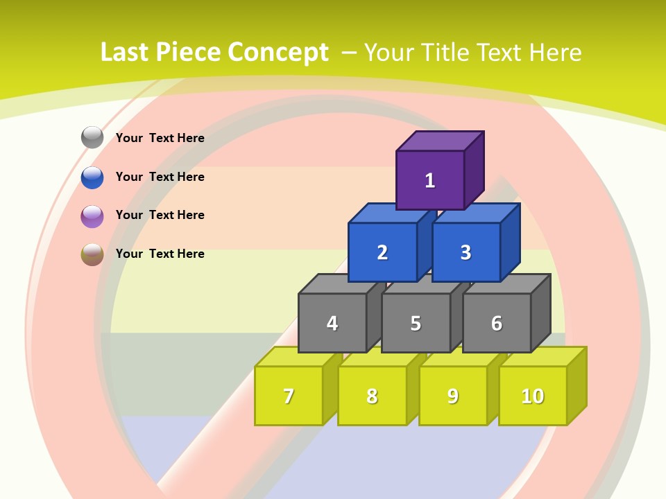 A Red Stop Sign Sitting On Top Of A Green And Yellow Background PowerPoint Template