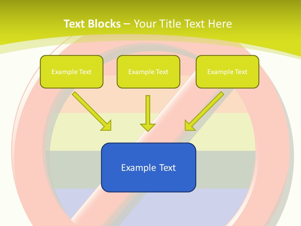 A Red Stop Sign Sitting On Top Of A Green And Yellow Background PowerPoint Template