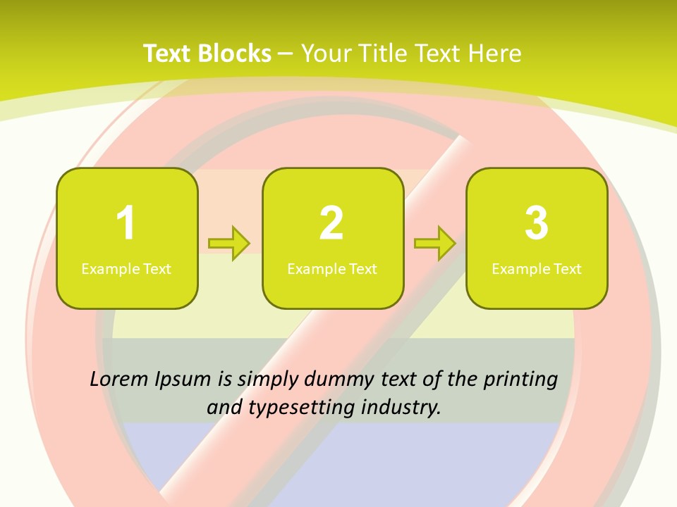 A Red Stop Sign Sitting On Top Of A Green And Yellow Background PowerPoint Template