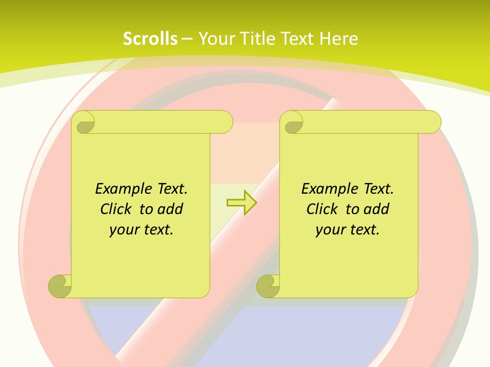 A Red Stop Sign Sitting On Top Of A Green And Yellow Background PowerPoint Template