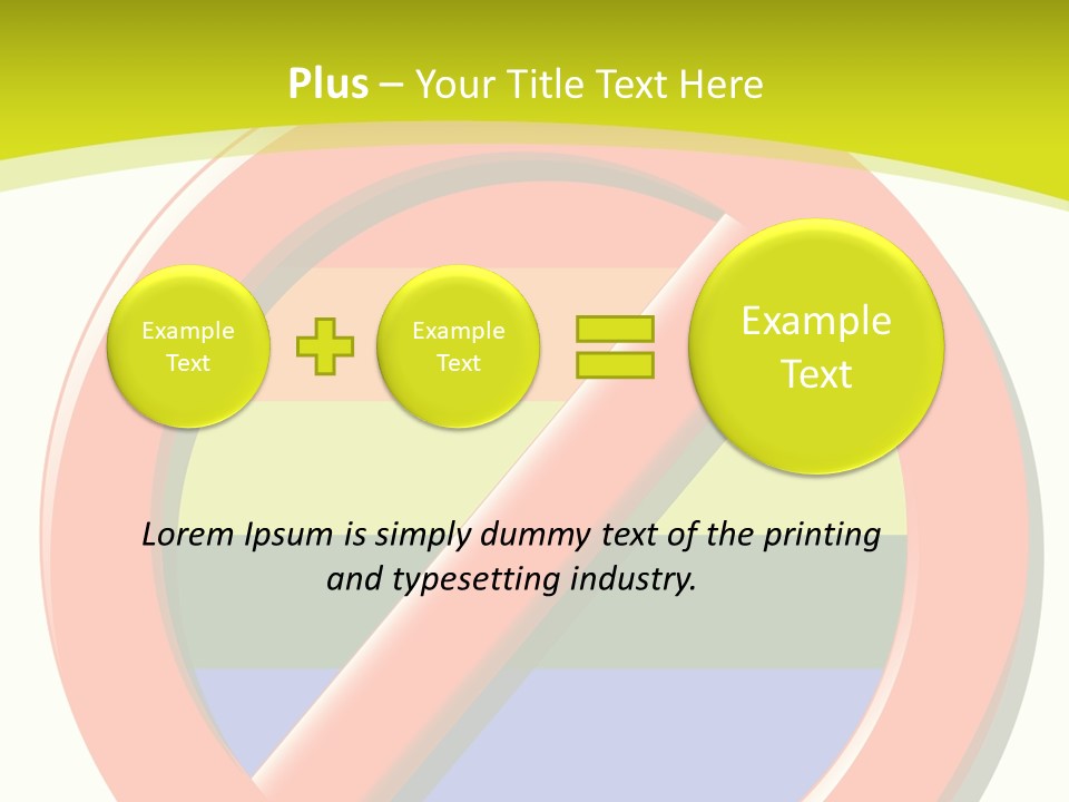 A Red Stop Sign Sitting On Top Of A Green And Yellow Background PowerPoint Template