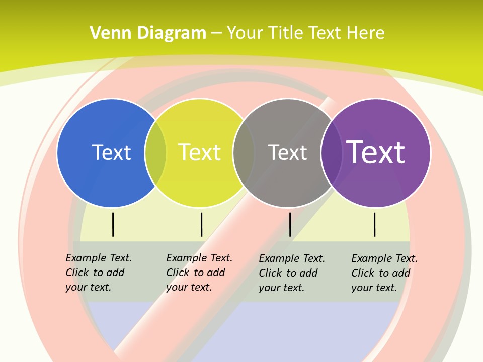 A Red Stop Sign Sitting On Top Of A Green And Yellow Background PowerPoint Template
