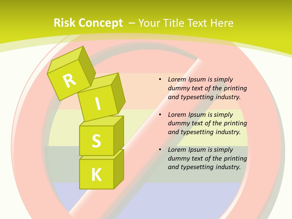 A Red Stop Sign Sitting On Top Of A Green And Yellow Background PowerPoint Template