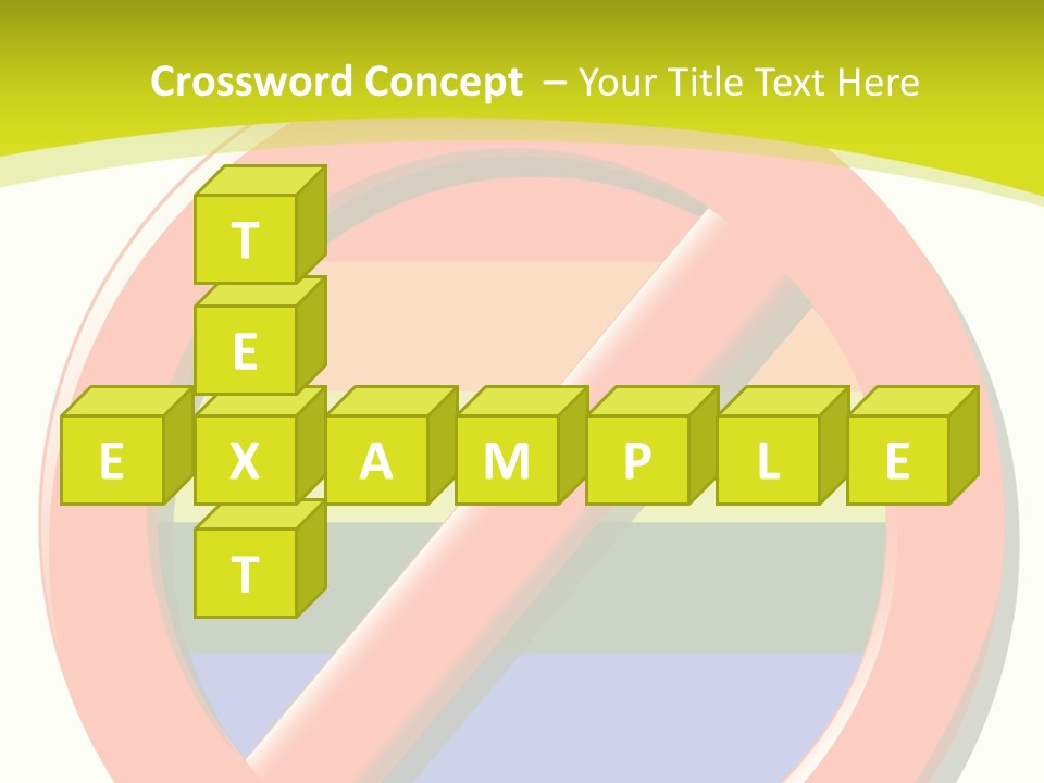 A Red Stop Sign Sitting On Top Of A Green And Yellow Background PowerPoint Template