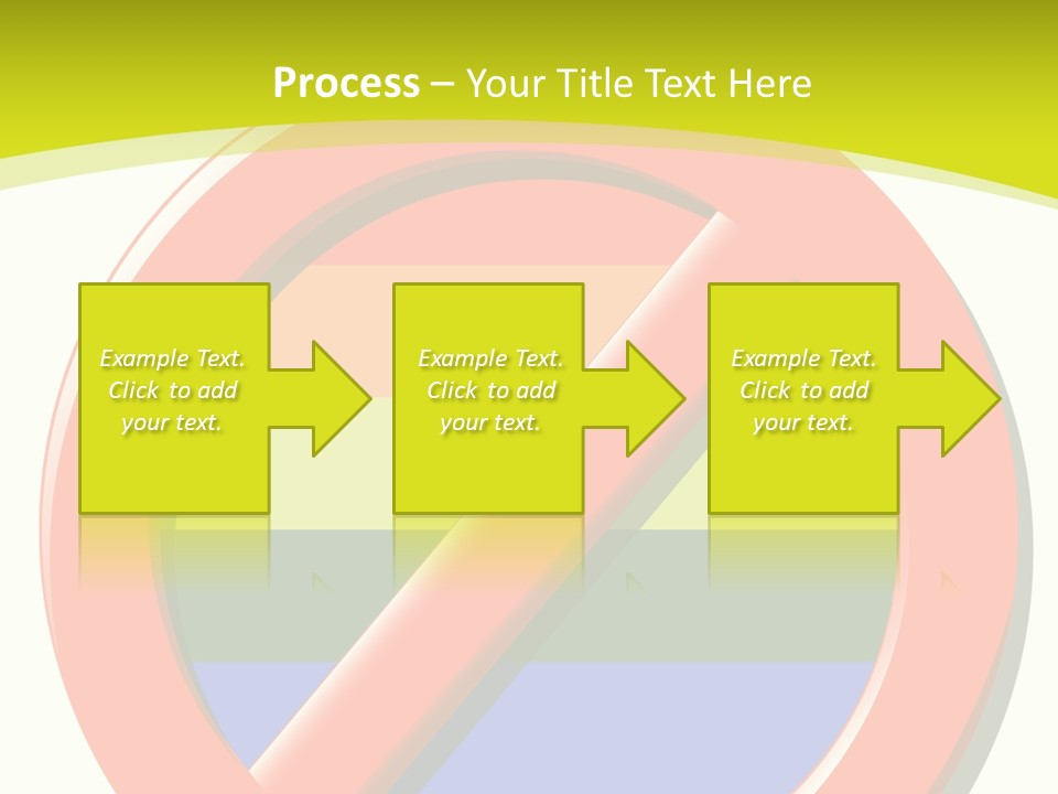 A Red Stop Sign Sitting On Top Of A Green And Yellow Background PowerPoint Template