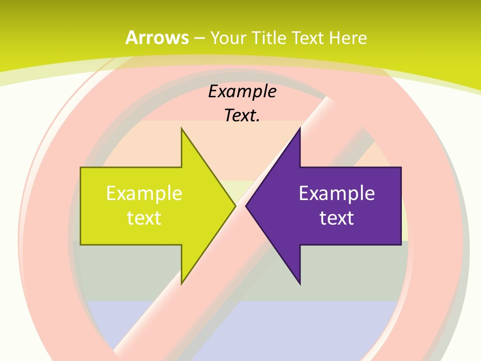 A Red Stop Sign Sitting On Top Of A Green And Yellow Background PowerPoint Template