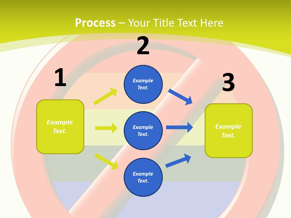 A Red Stop Sign Sitting On Top Of A Green And Yellow Background PowerPoint Template
