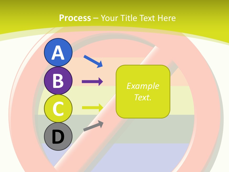 A Red Stop Sign Sitting On Top Of A Green And Yellow Background PowerPoint Template