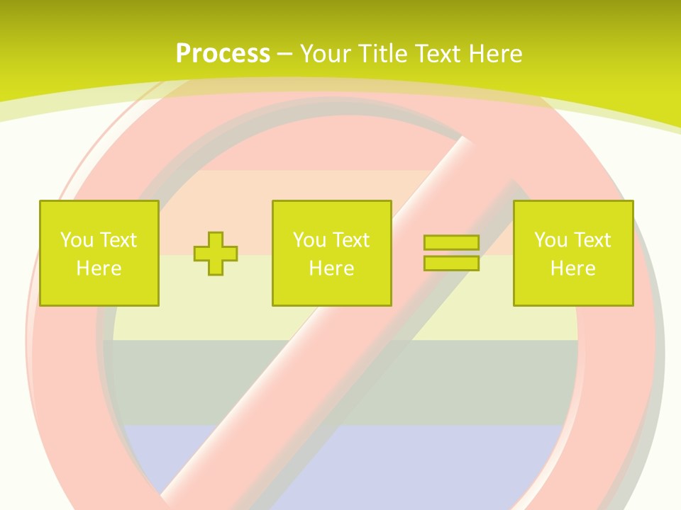 A Red Stop Sign Sitting On Top Of A Green And Yellow Background PowerPoint Template