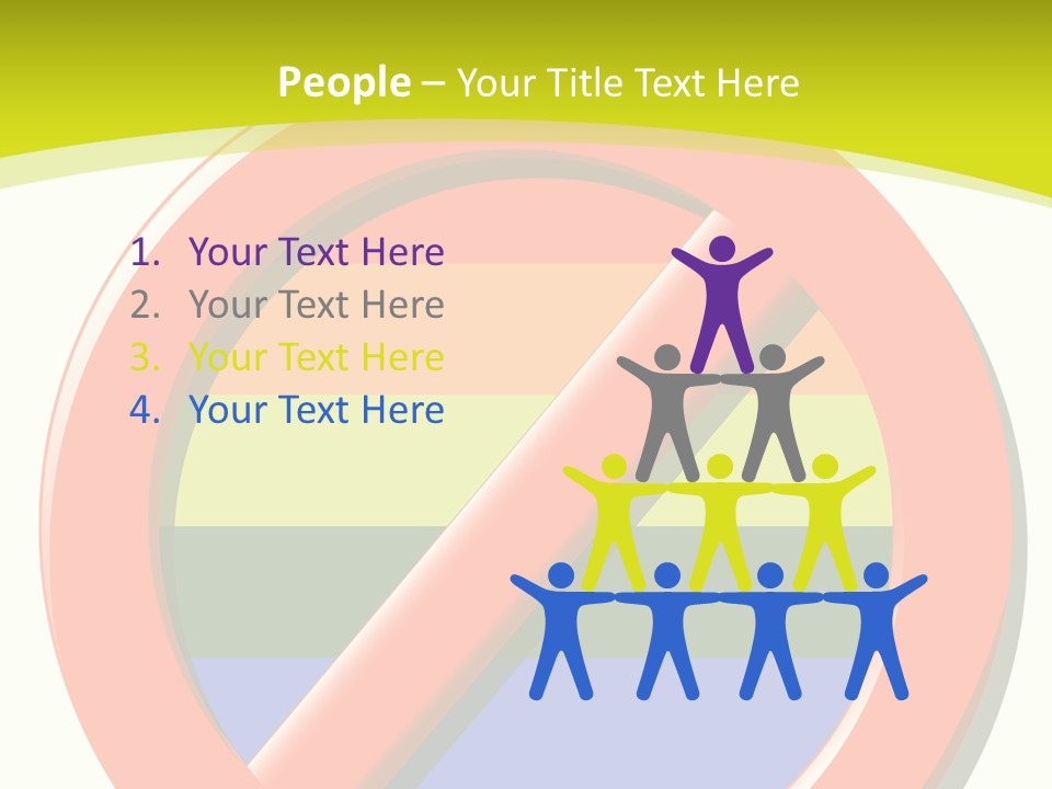 A Red Stop Sign Sitting On Top Of A Green And Yellow Background PowerPoint Template