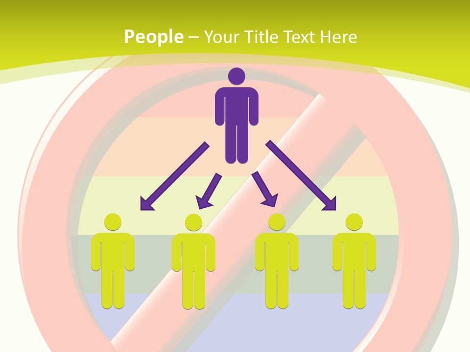 A Red Stop Sign Sitting On Top Of A Green And Yellow Background PowerPoint Template