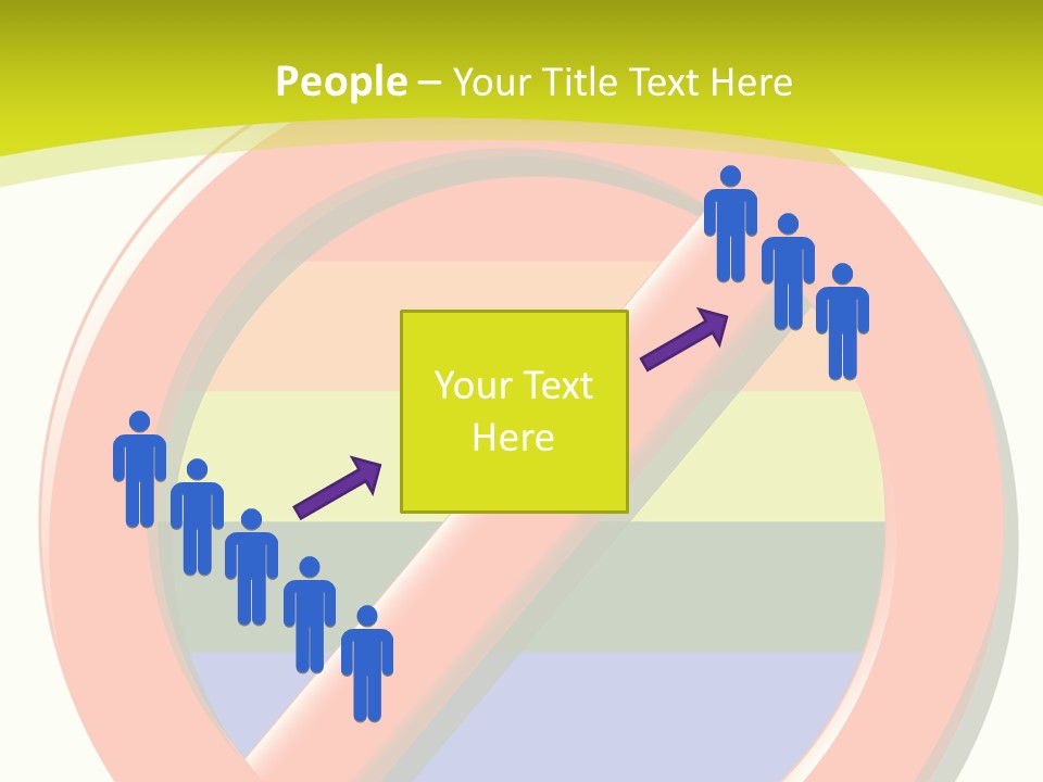 A Red Stop Sign Sitting On Top Of A Green And Yellow Background PowerPoint Template