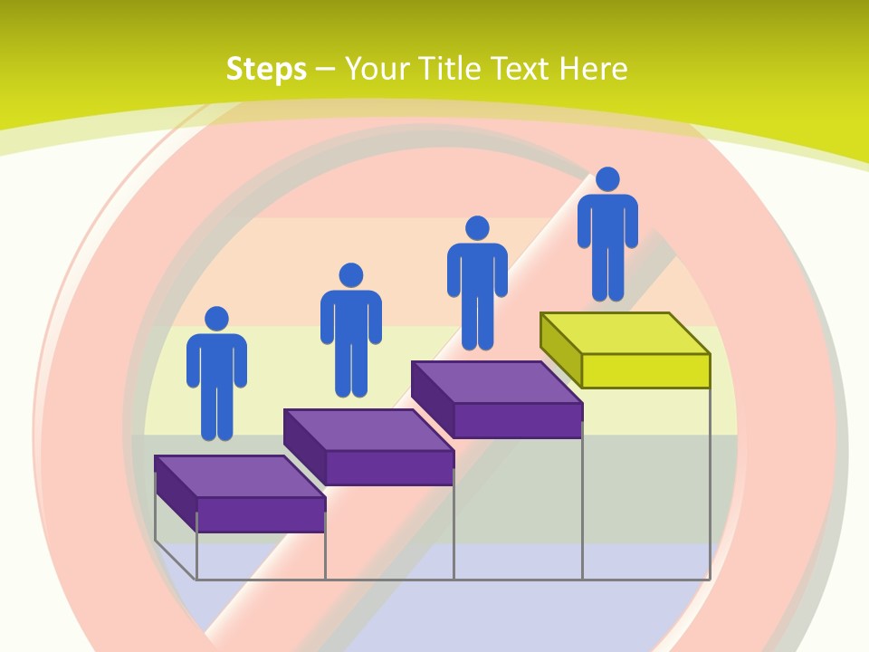 A Red Stop Sign Sitting On Top Of A Green And Yellow Background PowerPoint Template