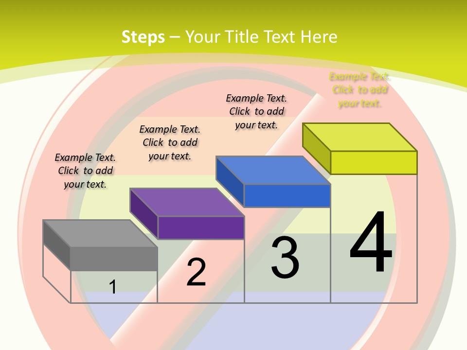 A Red Stop Sign Sitting On Top Of A Green And Yellow Background PowerPoint Template