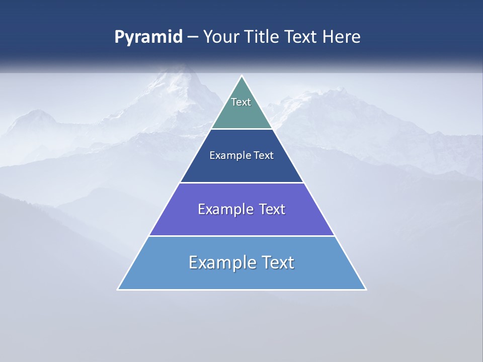 A Mountain Range With A Blue Sky In The Background PowerPoint Template