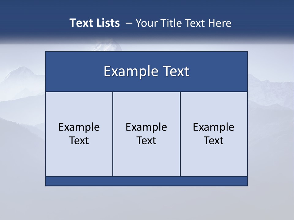 A Mountain Range With A Blue Sky In The Background PowerPoint Template