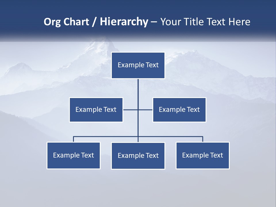 A Mountain Range With A Blue Sky In The Background PowerPoint Template