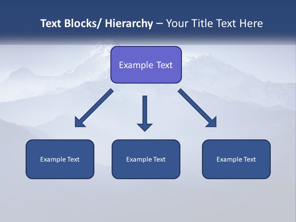 A Mountain Range With A Blue Sky In The Background PowerPoint Template
