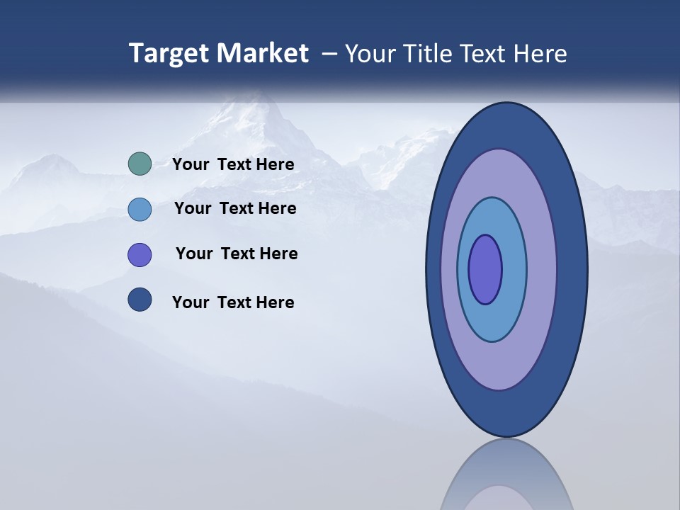 A Mountain Range With A Blue Sky In The Background PowerPoint Template