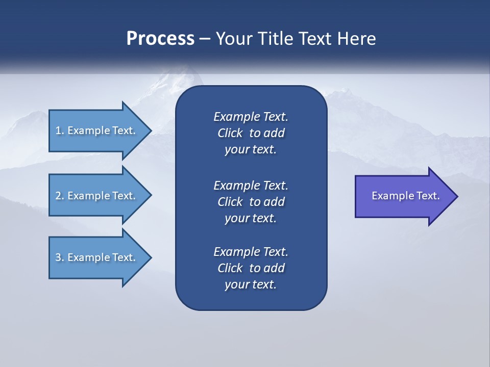 A Mountain Range With A Blue Sky In The Background PowerPoint Template