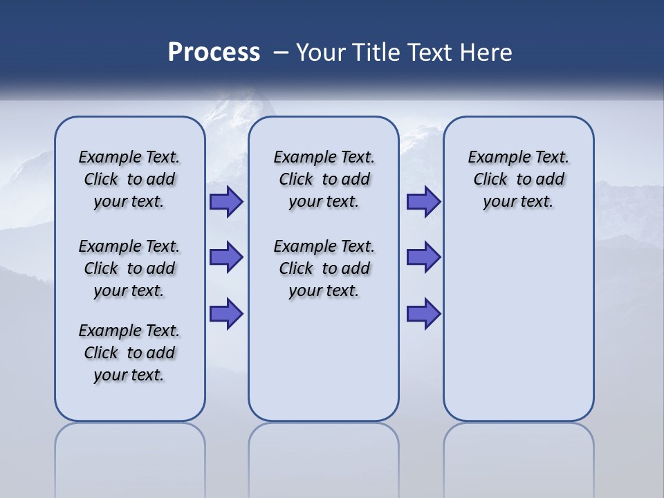 A Mountain Range With A Blue Sky In The Background PowerPoint Template