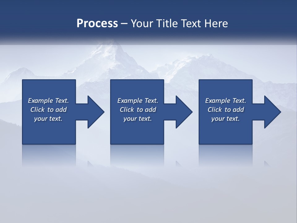 A Mountain Range With A Blue Sky In The Background PowerPoint Template
