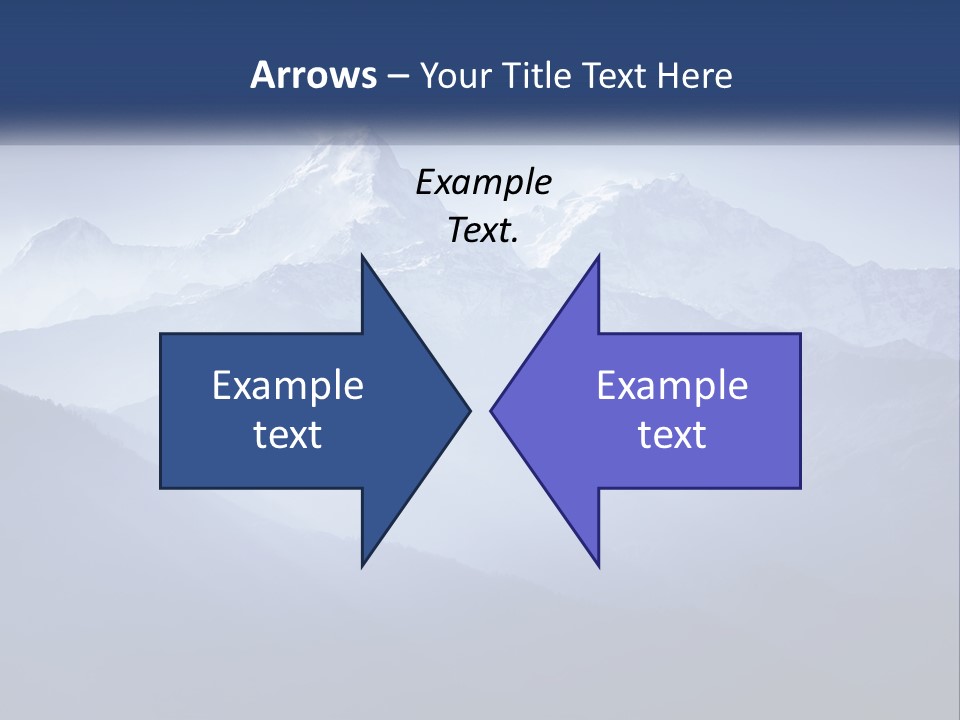 A Mountain Range With A Blue Sky In The Background PowerPoint Template