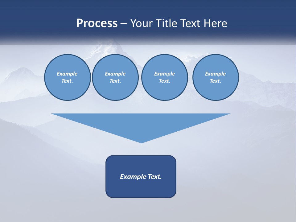 A Mountain Range With A Blue Sky In The Background PowerPoint Template