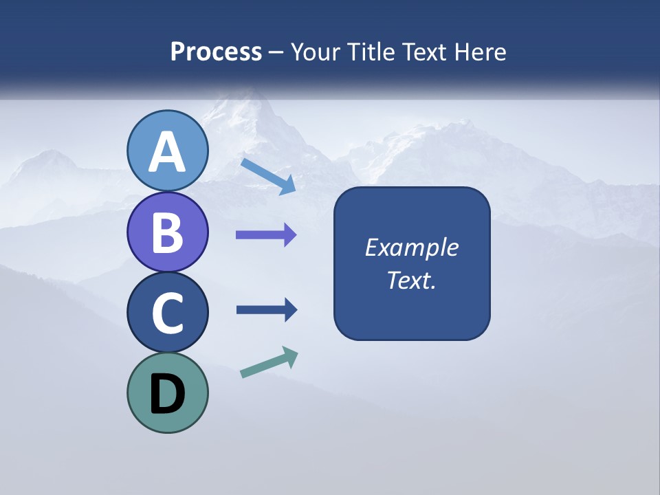 A Mountain Range With A Blue Sky In The Background PowerPoint Template
