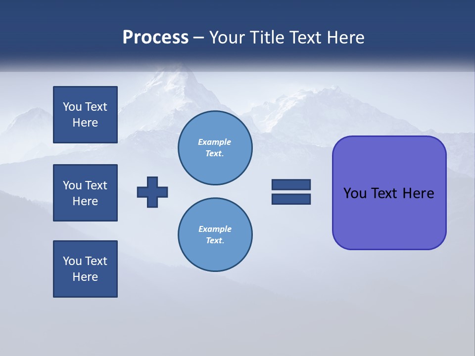 A Mountain Range With A Blue Sky In The Background PowerPoint Template