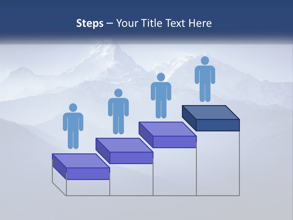 A Mountain Range With A Blue Sky In The Background PowerPoint Template