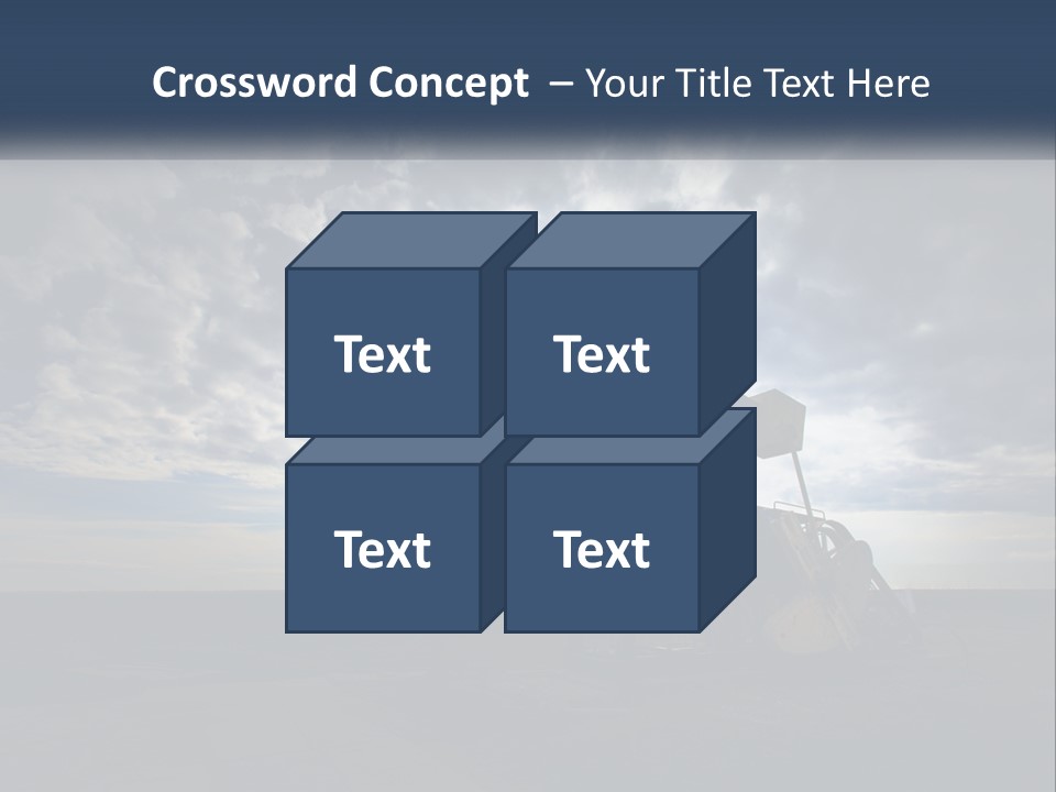 An Oil Pump In The Middle Of A Field PowerPoint Template