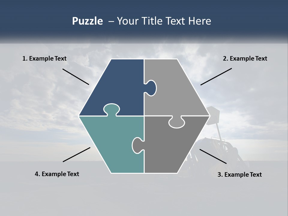 An Oil Pump In The Middle Of A Field PowerPoint Template